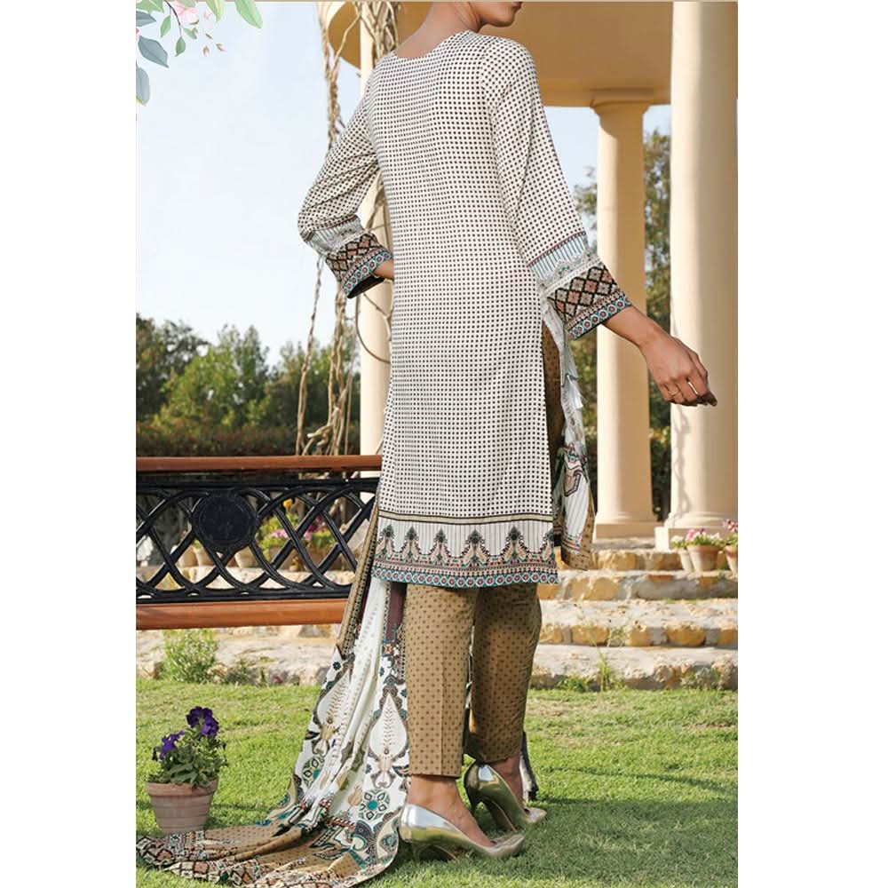 VS Daman Printed Lawn 3 Pcs Un-Stitched Suit Vol 2 - 1315-A, Women, 3Pcs Shalwar Suit, VS Textiles, Chase Value