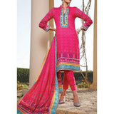 VS Daman Printed Lawn 3 Pcs Un-Stitched Suit Vol 2 - 1319-A, Women, 3Pcs Shalwar Suit, VS Textiles, Chase Value
