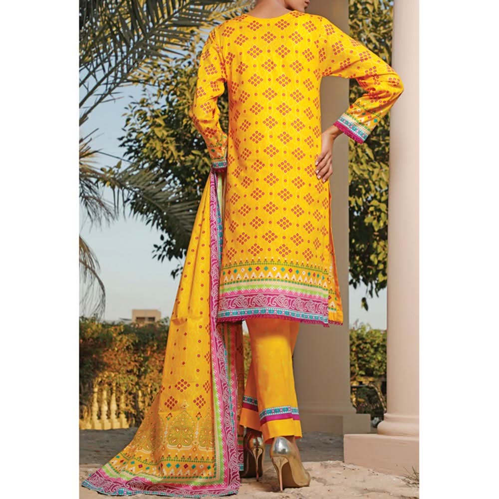 VS Daman Printed Lawn 3 Pcs Un-Stitched Suit Vol 2 - 1319-B, Women, 3Pcs Shalwar Suit, VS Textiles, Chase Value