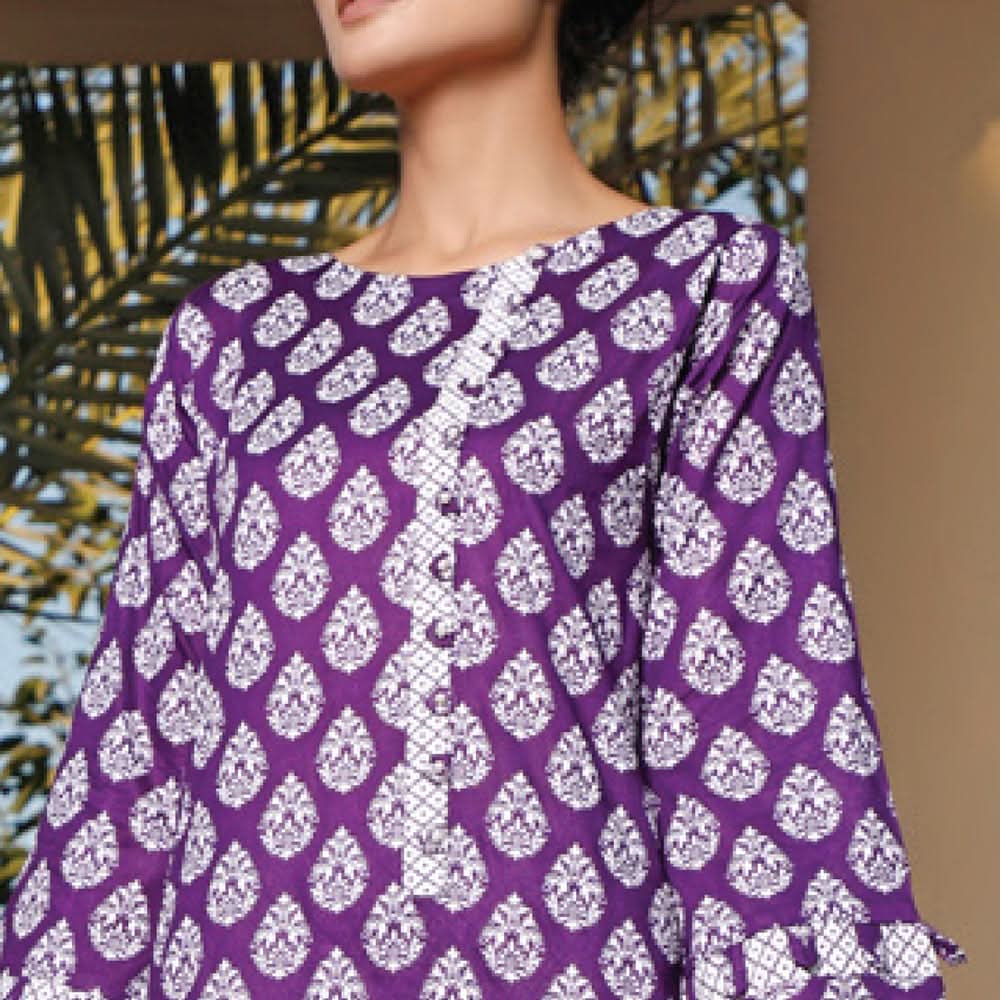 VS Daman Printed Lawn 3 Pcs Un-Stitched Suit Vol 2 - 1320-B, Women, 3Pcs Shalwar Suit, VS Textiles, Chase Value