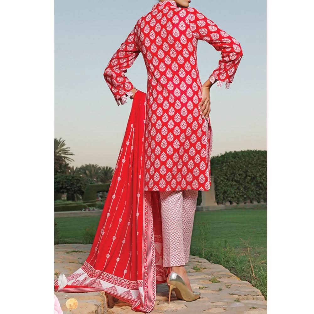 VS Daman Printed Lawn 3 Pcs Un-Stitched Suit Vol 2 - 1320-C, Women, 3Pcs Shalwar Suit, VS Textiles, Chase Value