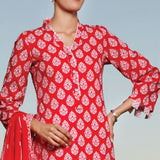VS Daman Printed Lawn 3 Pcs Un-Stitched Suit Vol 2 - 1320-C, Women, 3Pcs Shalwar Suit, VS Textiles, Chase Value