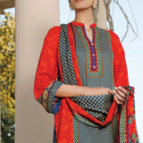 VS Daman Printed Lawn 3 Pcs Un-Stitched Suit Vol 2 - 1327-B, Women, 3Pcs Shalwar Suit, VS Textiles, Chase Value