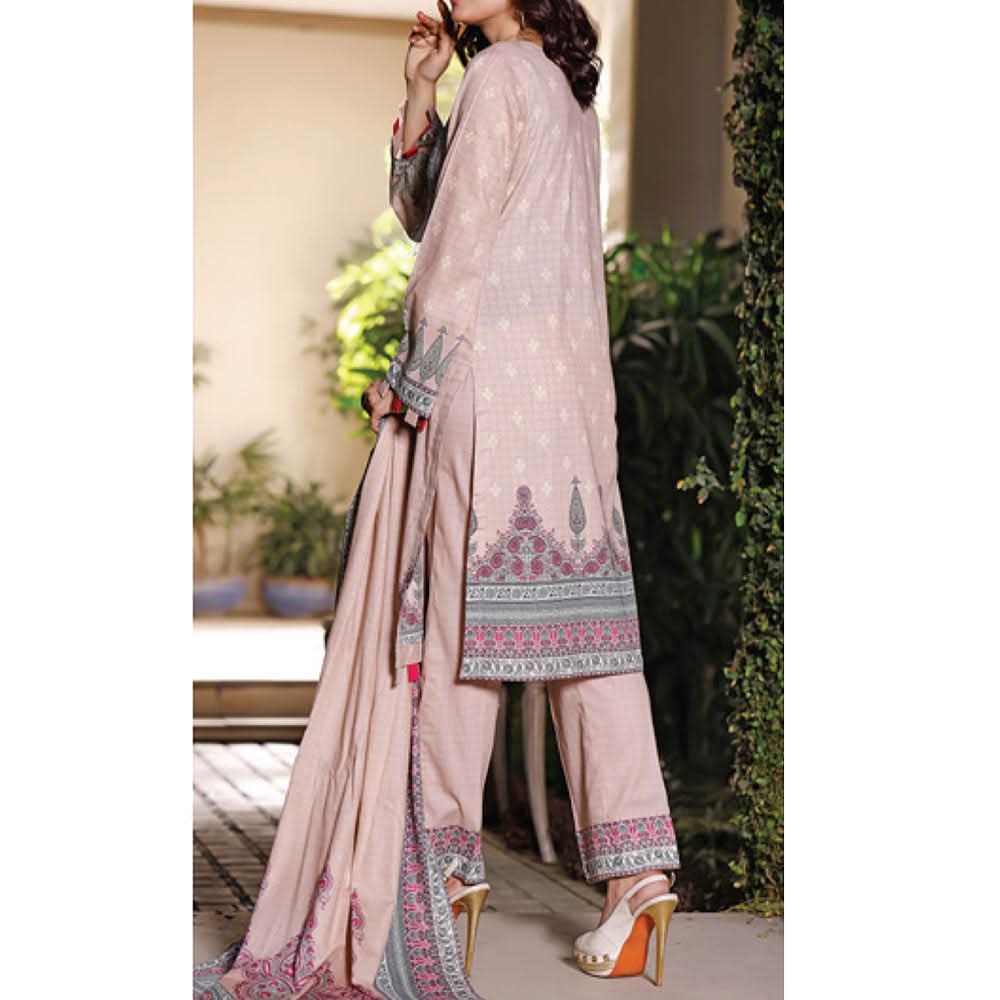 VS Daman Printed Lawn 3 Pcs Un-Stitched Suit Vol 3 - 1328-B, Women, 3Pcs Shalwar Suit, VS Textiles, Chase Value