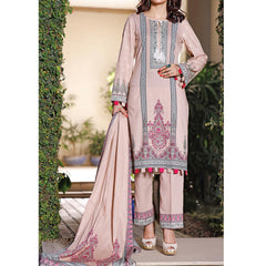 VS Daman Printed Lawn 3 Pcs Un-Stitched Suit Vol 3 - 1328-B, Women, 3Pcs Shalwar Suit, VS Textiles, Chase Value