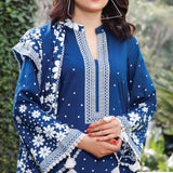 VS Daman Printed Lawn 3 Pcs Un-Stitched Suit Vol 3 - 1329-B, Women, 3Pcs Shalwar Suit, VS Textiles, Chase Value