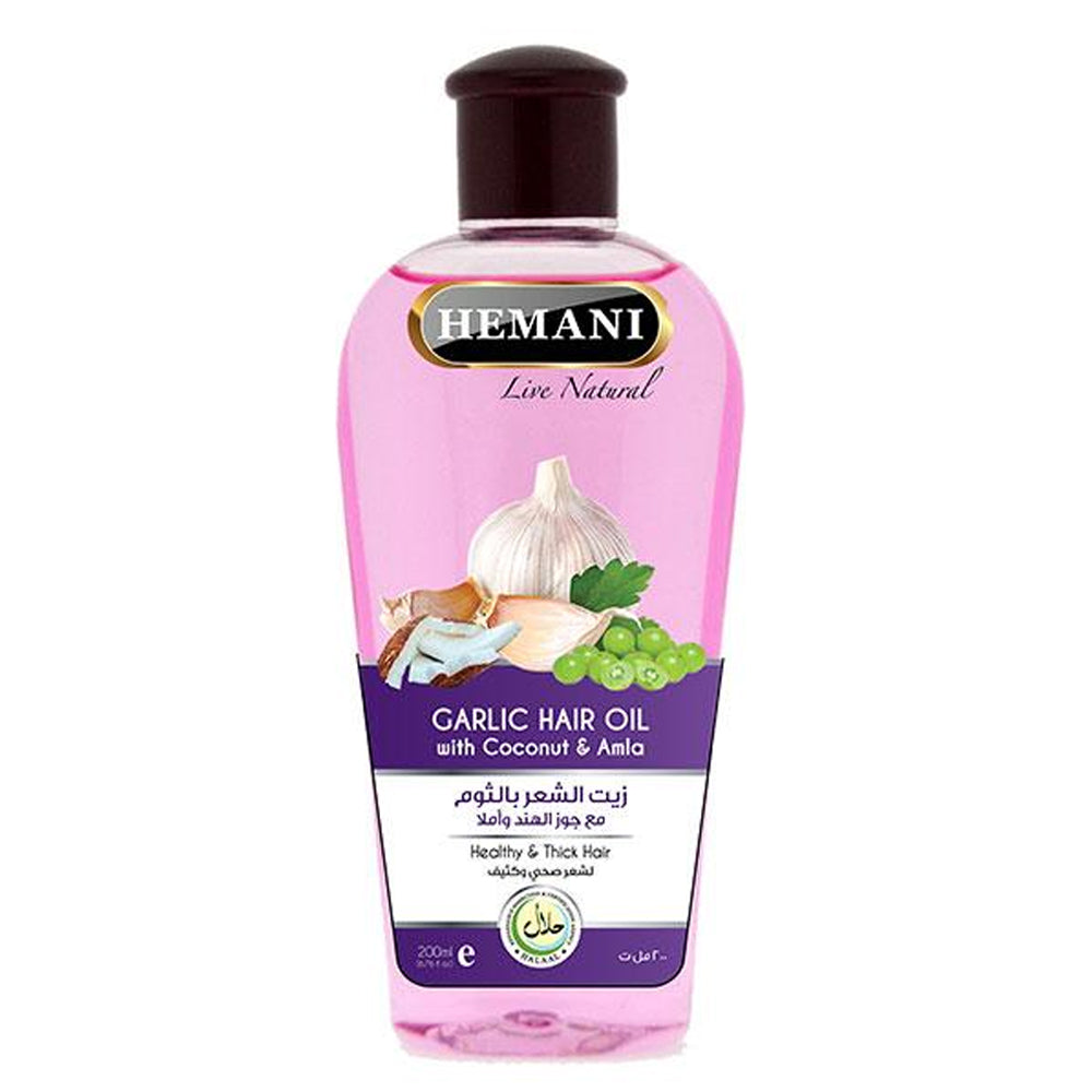 Hemani Hair Oil 200 ML - Garlic, Beauty & Personal Care, Hair Oils, WB By Hemani, Chase Value