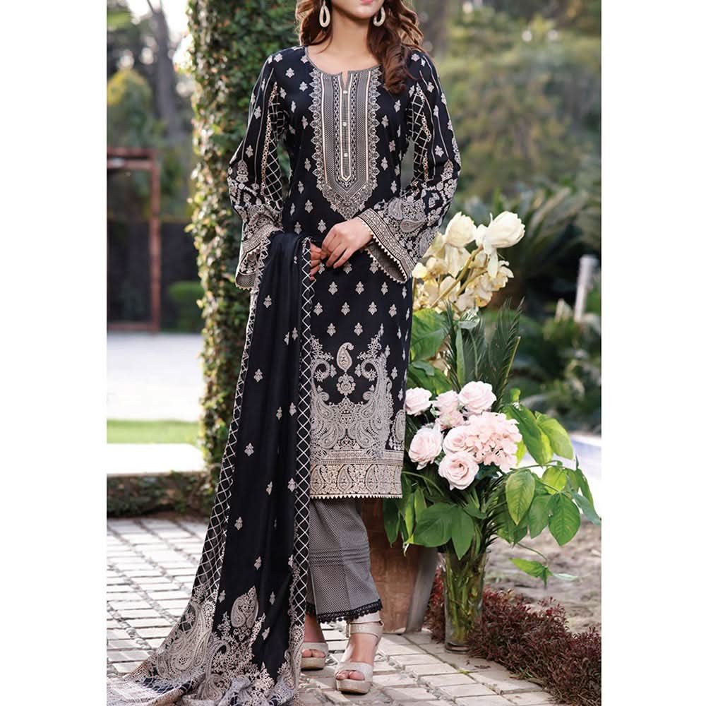 VS Daman Printed Lawn 3 Pcs Un-Stitched Suit Vol 3 - 1331-A, Women, 3Pcs Shalwar Suit, VS Textiles, Chase Value