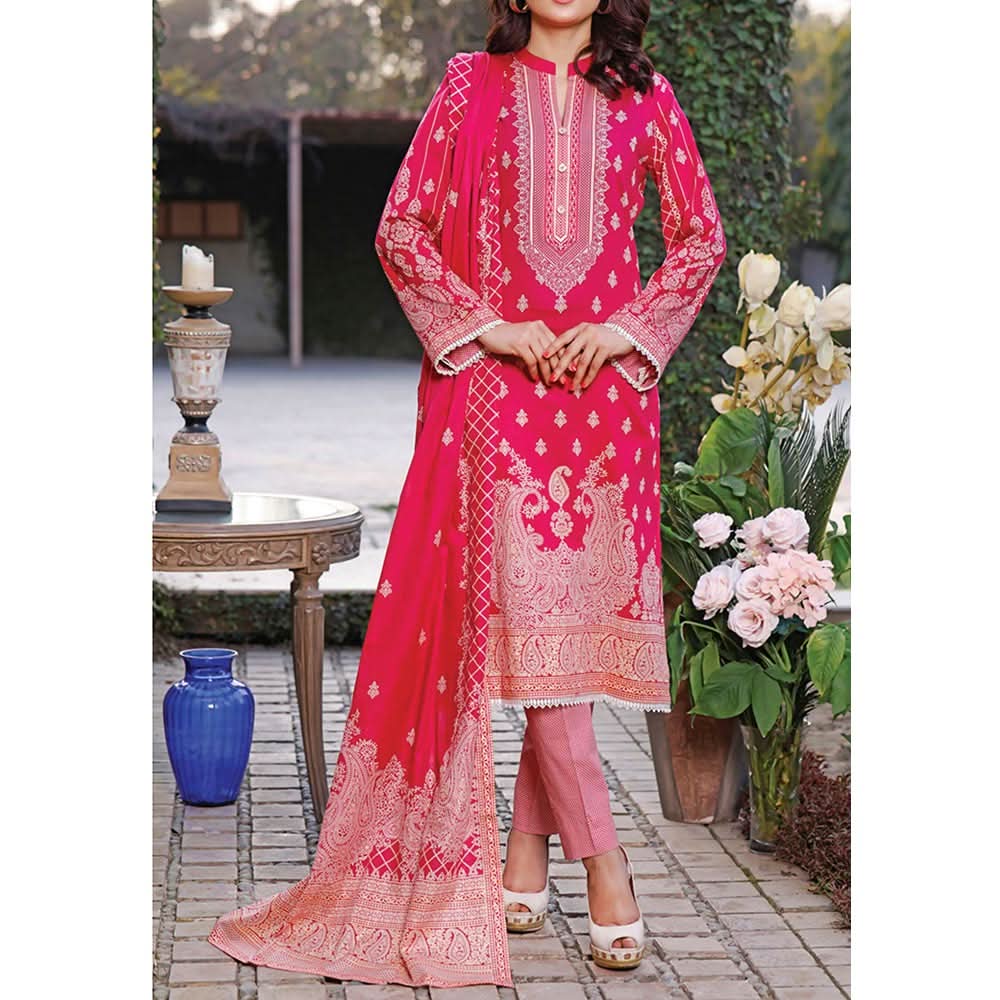 VS Daman Printed Lawn 3 Pcs Un-Stitched Suit Vol 3 - 1331-B, Women, 3Pcs Shalwar Suit, VS Textiles, Chase Value