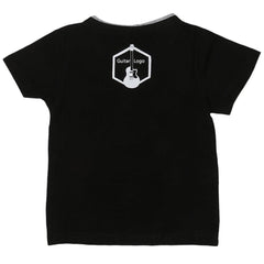 Boys V Neck T-Shirt - Black - test-store-for-chase-value