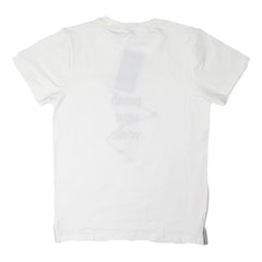 Boys Round Neck T-Shirt - White - test-store-for-chase-value
