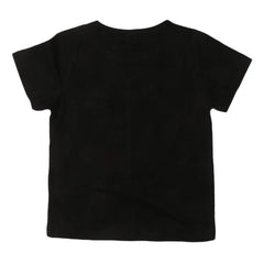 Boys Round Neck T-Shirt - Black - test-store-for-chase-value