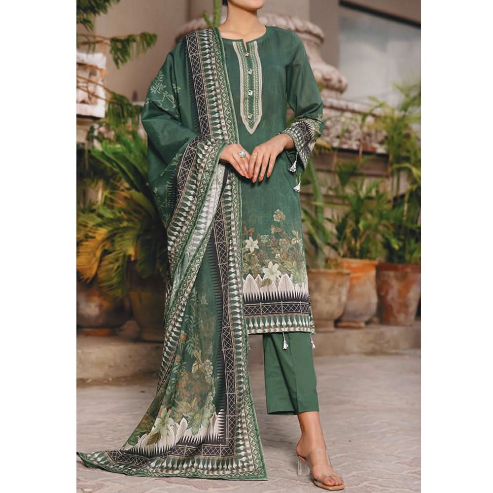 VS MISRI Digital Printed Lawn 3 Pcs Un-Stitched Suit - 13-B, Women, 3Pcs Shalwar Suit, VS Textiles, Chase Value
