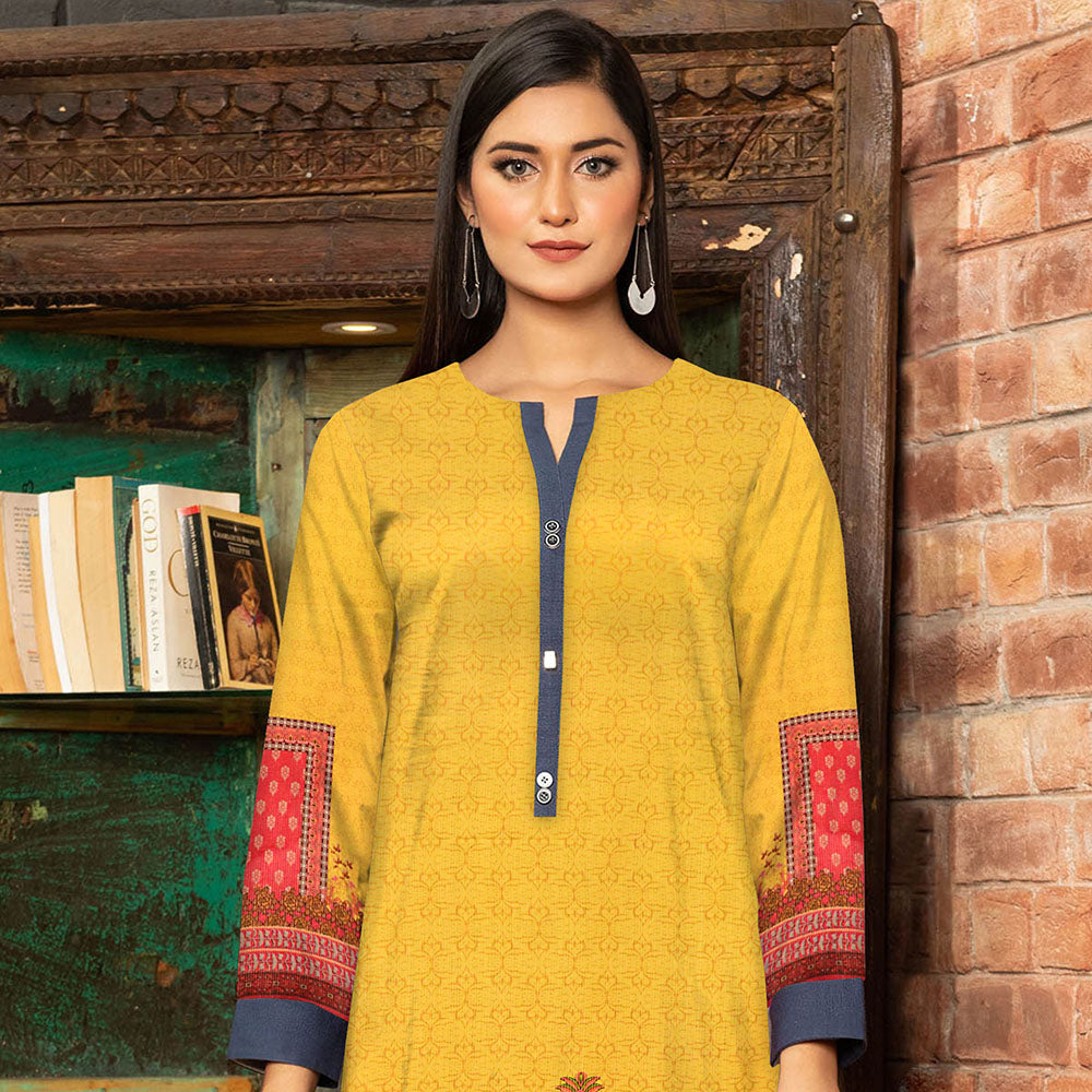 Anchal Digital Printed Masoori Un-Stitched Kurti - 13, Women, Unstitched Kurti, Ulfat Textile, Chase Value