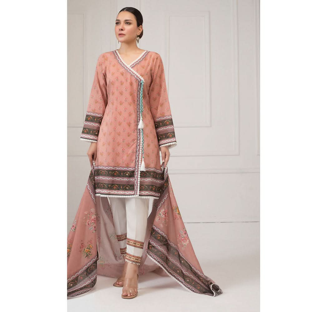Regalia Printed Lawn 3 Piece Un-Stitched Suit - 14, Women, 3Pcs Shalwar Suit, Regalia Textiles, Chase Value