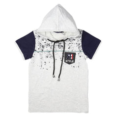 Boys Hooded T-Shirt - Light-Grey - Light Grey - test-store-for-chase-value