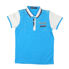 Boys Polo T-Shirt - Blue - test-store-for-chase-value