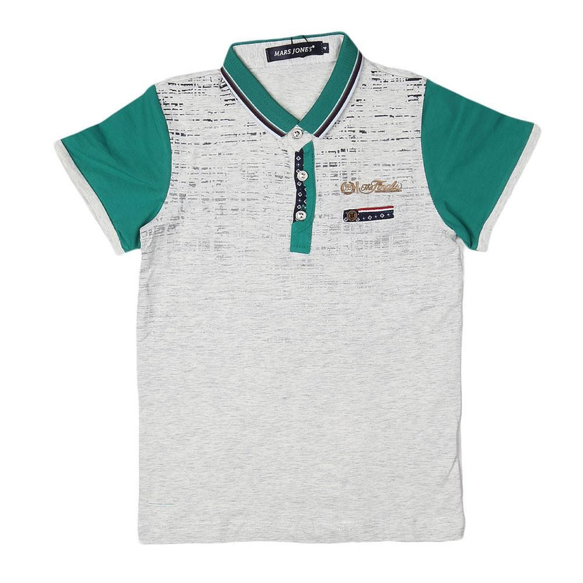 Boys Polo T-Shirt - Light Grey - test-store-for-chase-value