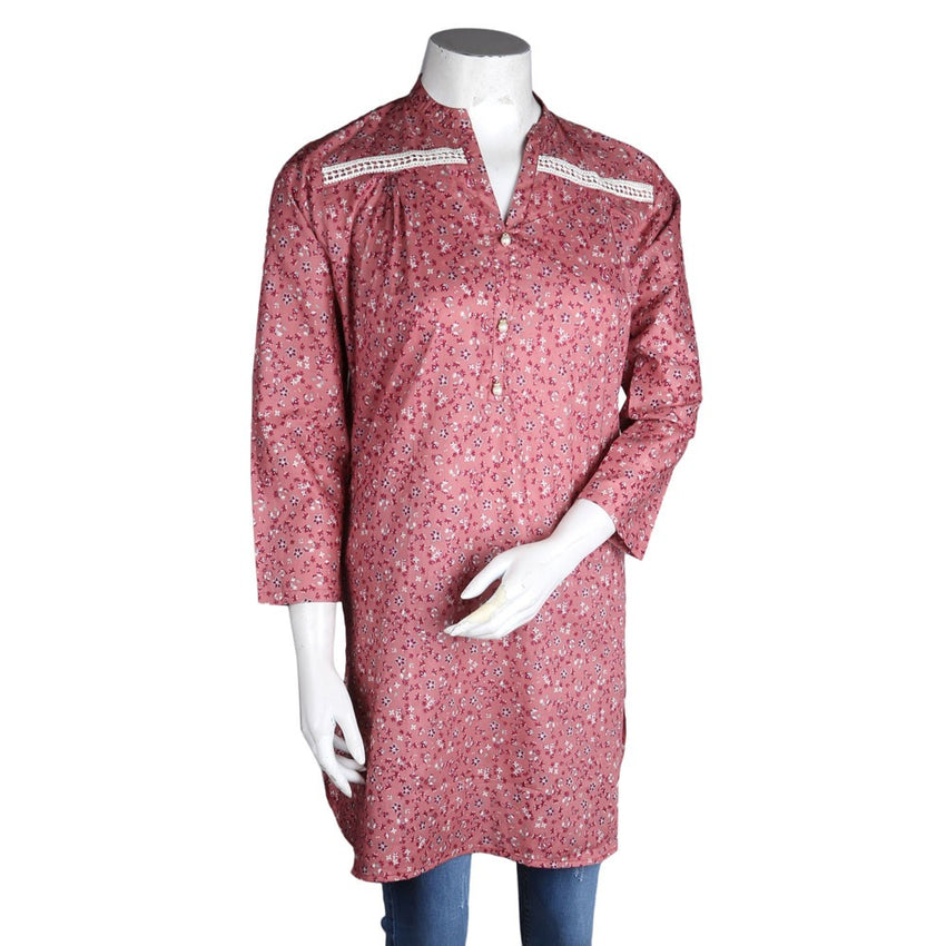 Women's Cotton Kurti - Pink - test-store-for-chase-value