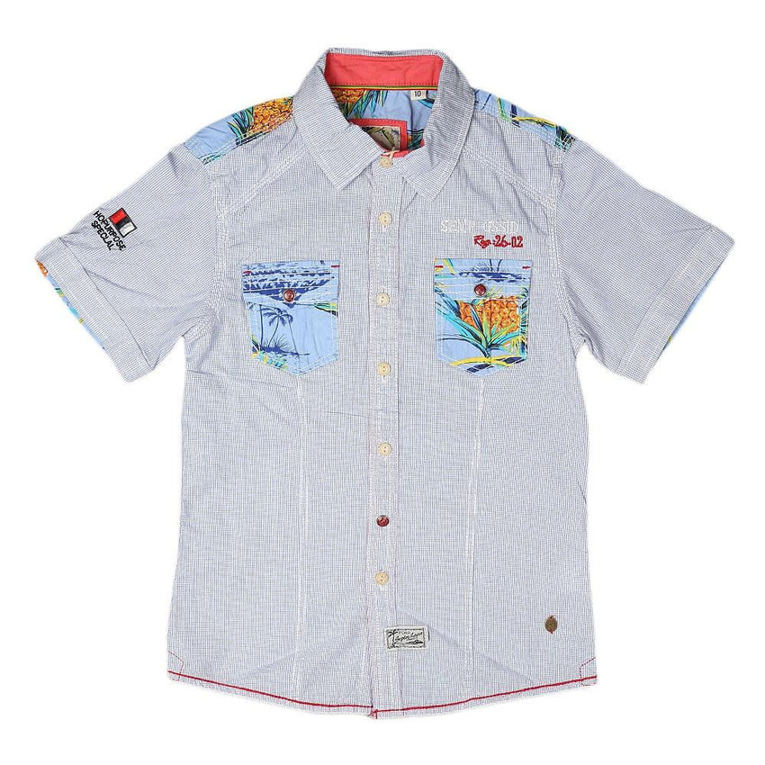 Boys Casual Shirt - Blue - test-store-for-chase-value