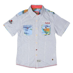 Boys Casual Shirt - Blue - test-store-for-chase-value