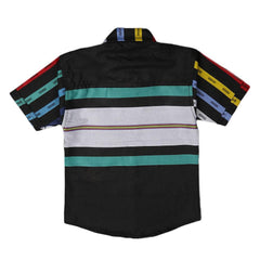 Boys Casual Shirt - Black - test-store-for-chase-value