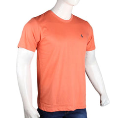 Men's T-Shirt Round Neck - Orange - test-store-for-chase-value