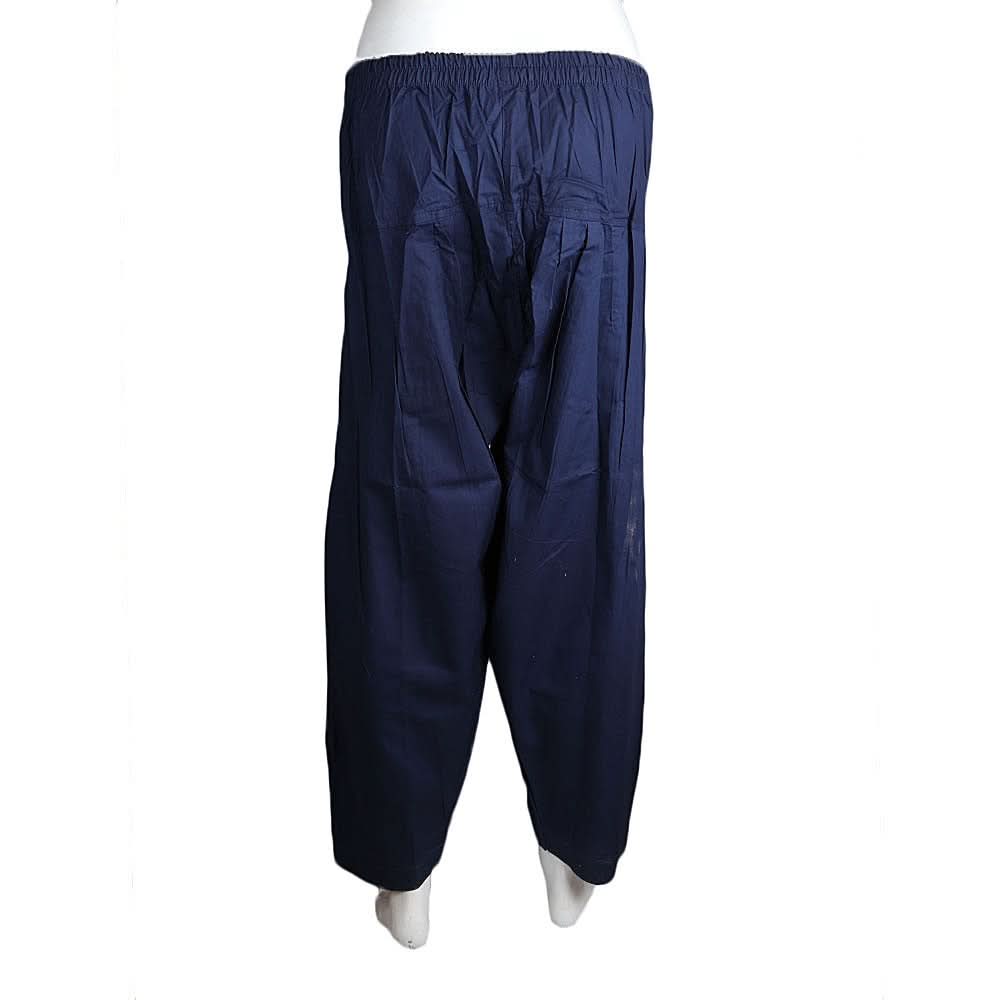 Women's Cotton Shalwar - Navy-Blue - Navy/Blue - test-store-for-chase-value