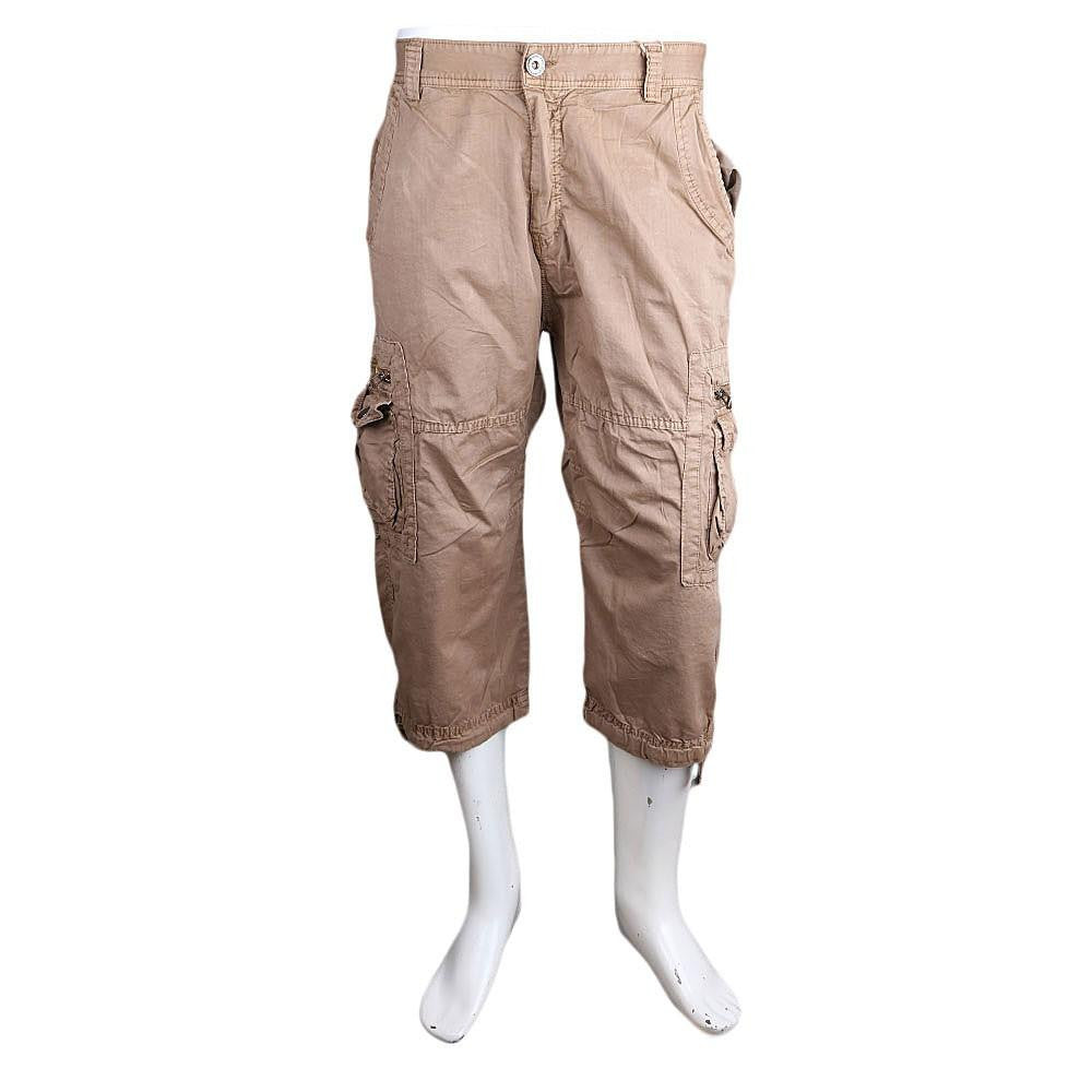 Men's 3Qtr Cargo Short - Beige - test-store-for-chase-value