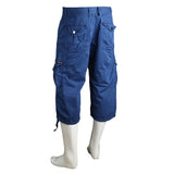 Men's 3Qtr Cargo Short - Navy Blue - Navy/Blue - test-store-for-chase-value