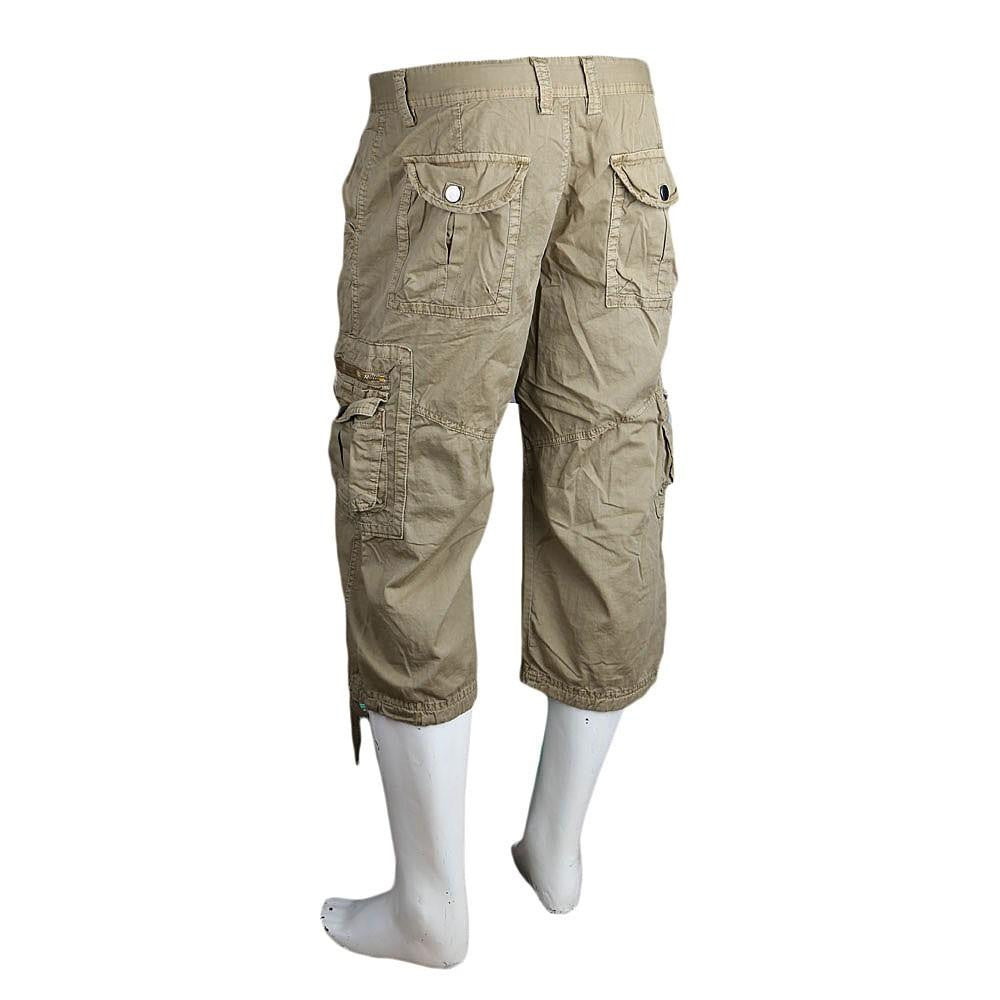 Men's 3Qtr Cargo Short - Light Brown - test-store-for-chase-value