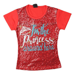 Girls Sequence T-Shirt - Red - test-store-for-chase-value