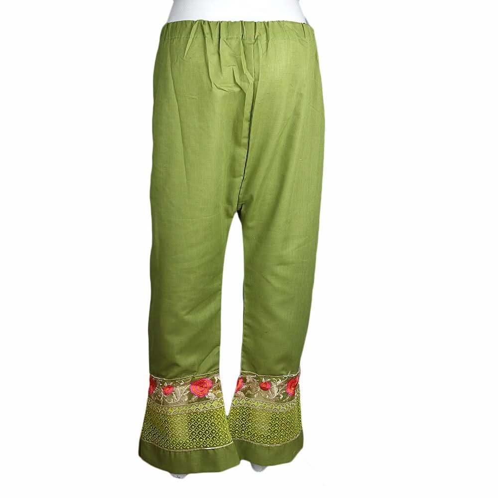 Women's Bell Bottom Trouser - Green - test-store-for-chase-value