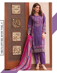 Signature Icon Printed Lawn Suit Vol-2 - 4A - test-store-for-chase-value