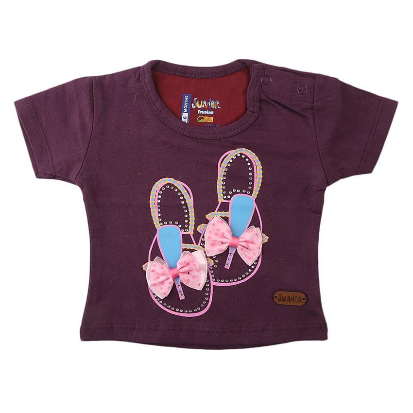 Newborn Girl's T-Shirt - Purple - test-store-for-chase-value