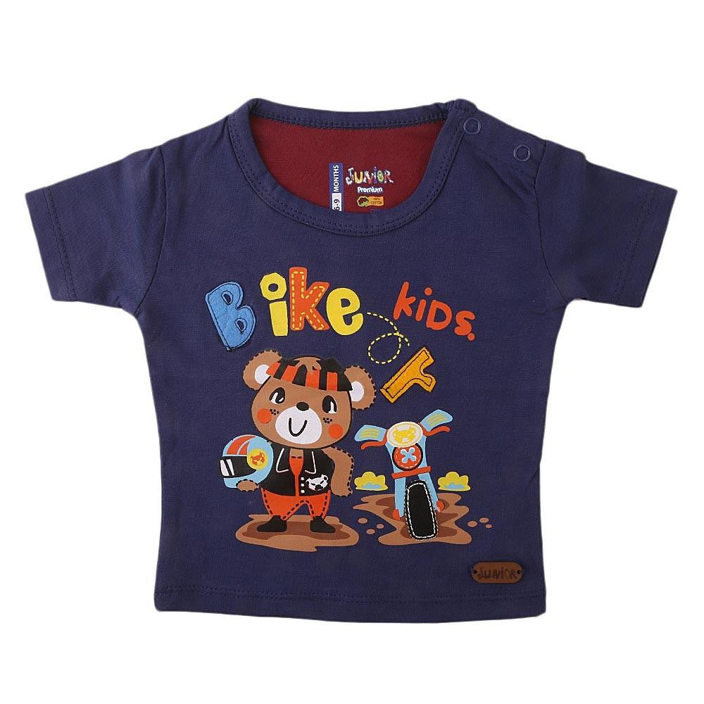 Newborn Boys T-Shirt - Navy Blue - Navy/Blue - test-store-for-chase-value