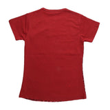 Girl's Sequins T-Shirt - Maroon - test-store-for-chase-value