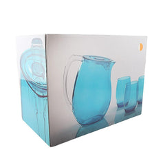 Acrylic Fancy Jug (7 Pcs Set) - Orange - test-store-for-chase-value