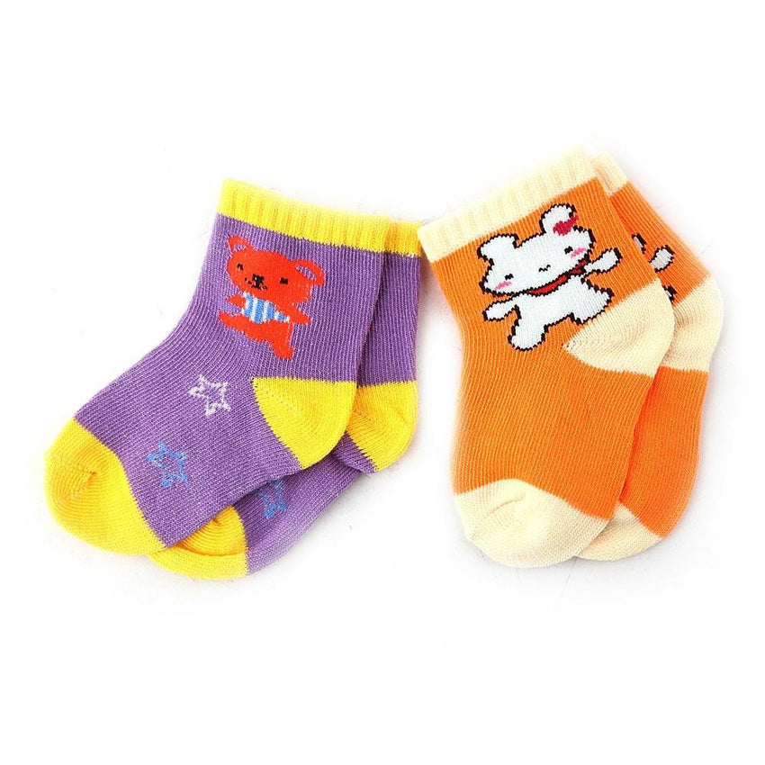 Kids Cotton Socks Pack Of 2 - Multi - test-store-for-chase-value