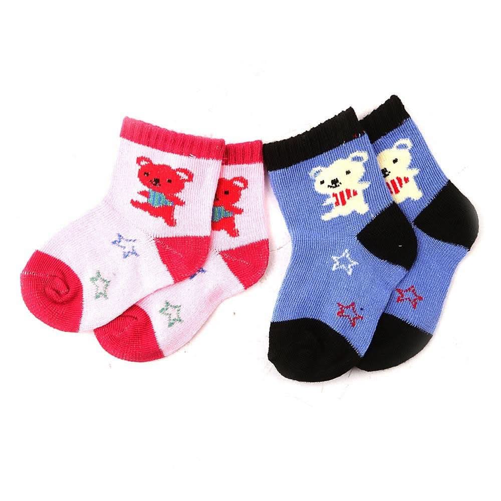 Kids Cotton Socks Pack Of 2 - Multi - test-store-for-chase-value