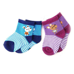 Kids Cotton Socks Pack Of 2 - Multi - test-store-for-chase-value