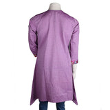 Women's Embroidered Kurti - Purple - test-store-for-chase-value