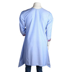 Women's Embroidered Kurti - Light-Blue - test-store-for-chase-value