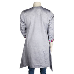 Women's Embroidered Kurti - Light-Grey - test-store-for-chase-value