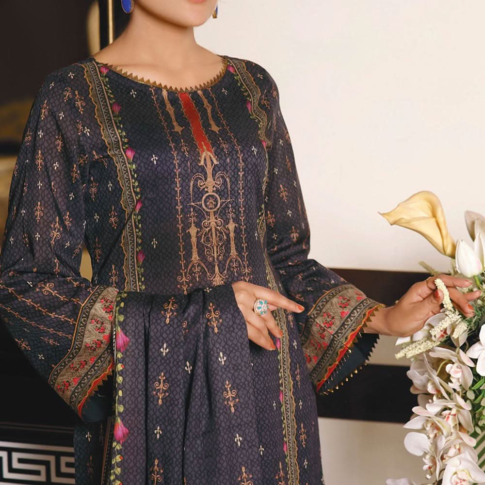 VS MISRI Digital Printed Lawn 3 Pcs Un-Stitched Suit - 14-B, Women, 3Pcs Shalwar Suit, VS Textiles, Chase Value