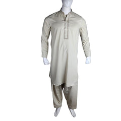 Men's Embroidered Kameez Shalwar - Green - test-store-for-chase-value