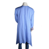 Women's Embroidered A-Line Kurti - Blue - test-store-for-chase-value
