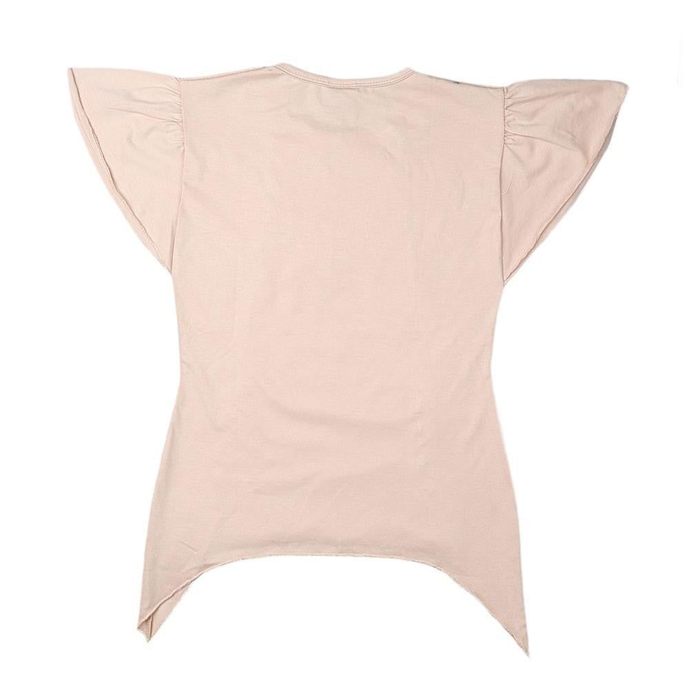 Girls A-Line T-Shirt - Beige - test-store-for-chase-value