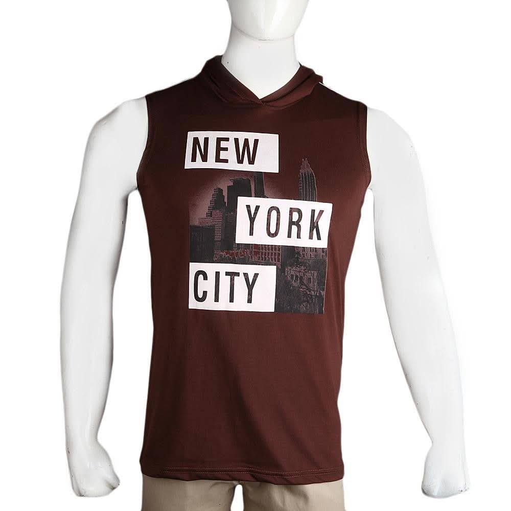 Men's Hooded Sando - Dark Brown - test-store-for-chase-value