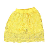 Girls Fancy Cotton Net Skirt - Yellow - test-store-for-chase-value